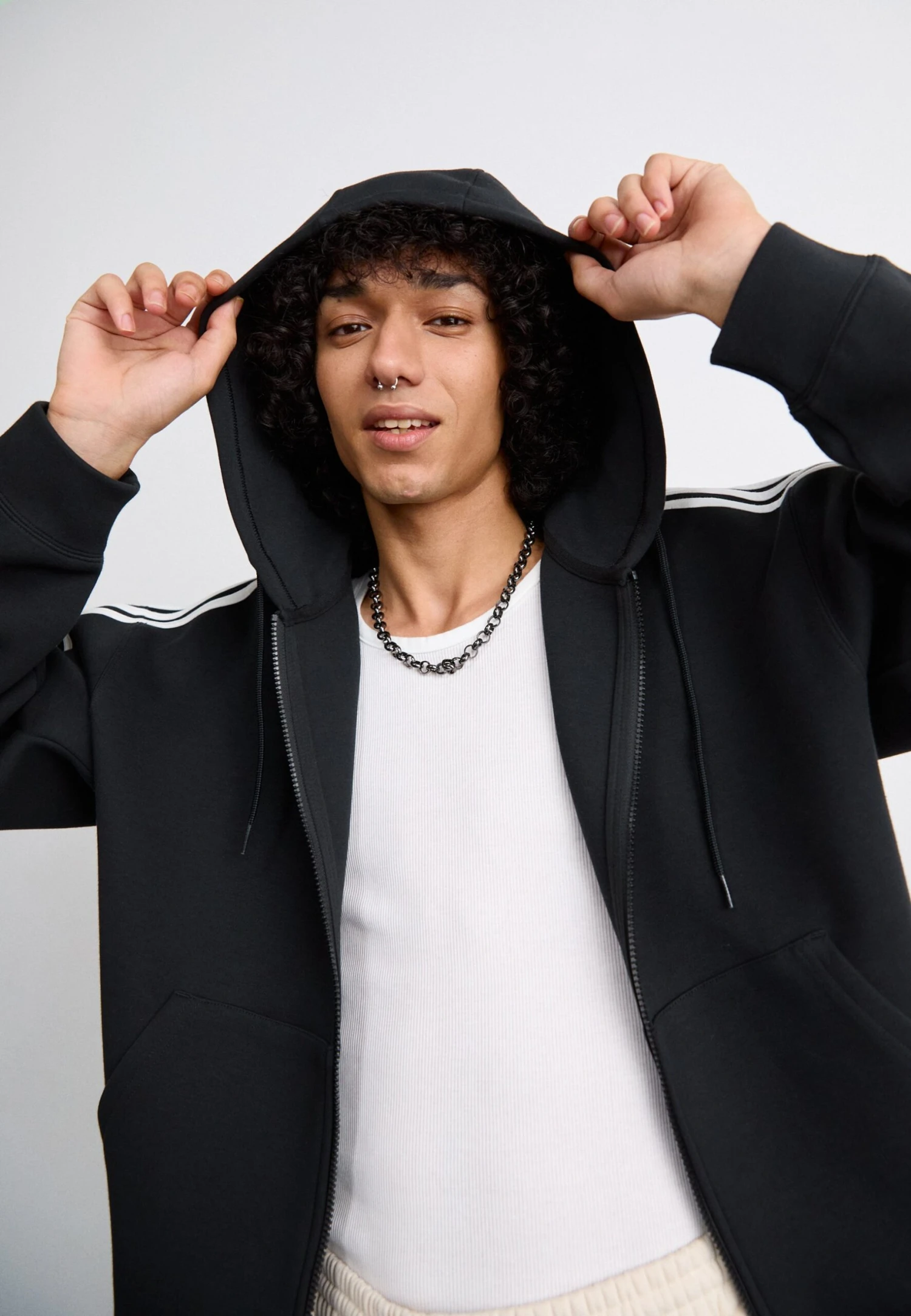 Adidas Originals SPACER HOODIE - Sweat Zippé - Black 4 Adidas Originals SPACER HOODIE - Sweat Zippé - Black – Image 4