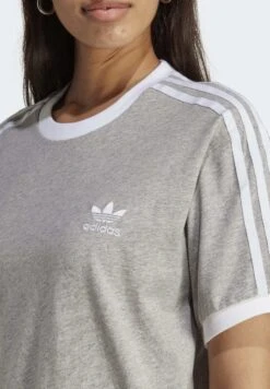 Adidas Originals T-Shirt Imprimé - Medium Grey Heather -ASOS 33edb0858d7a4087a27925b9170ea671