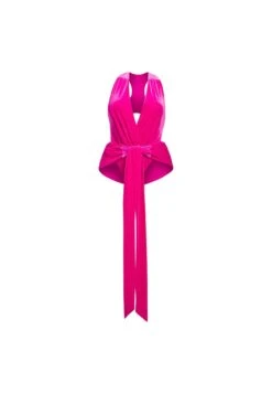 Adidas Originals Ivy Park Front-Tie Plus Size - Maillot De Bain - Shock Pink -ASOS 3559ba4d453b4c68b1b4cd54eddfe379