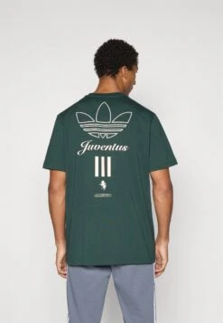 Adidas Originals JUVENTUS TURIN ICON GRAPHIC TEE - Article De Supporter D'équipe De Club - Shadow Green