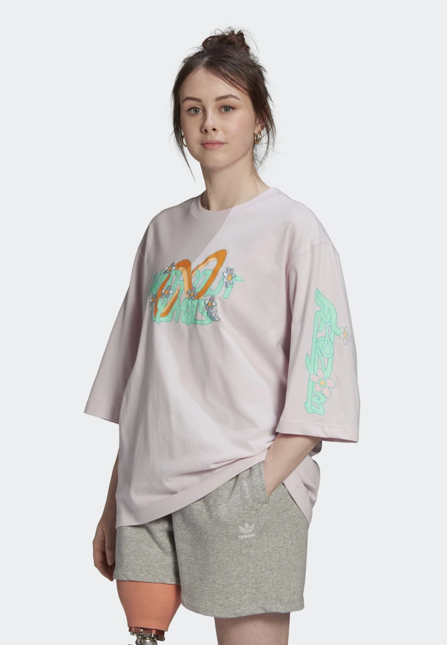 Adidas Originals Always Oversized - T-Shirt Imprimé - Almost Pink 1 Adidas Originals Always Oversized - T-Shirt Imprimé - Almost Pink
