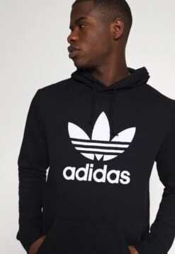 Adidas Originals Trefoil - Sweat À Capuche - Black/White -ASOS 38c5971ffe0d47828dfa17f399ab3b00