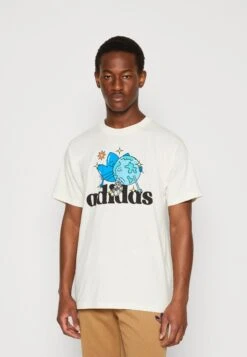 Adidas Originals Friends Tee Unisex - T-Shirt Imprimé - Non-Dyed/Black/Bright Cyan/Screaming Orange