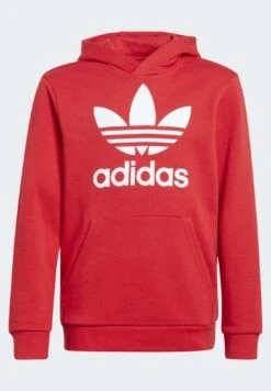 Adidas Originals Trefoil Junior Unisex - Sweat À Capuche - Better Scarlet -ASOS 3a0635ab6d29485fb9e194c233ff470f