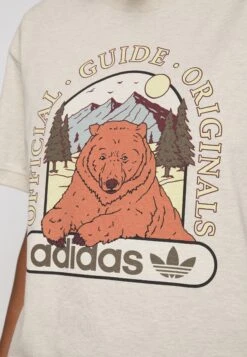 Adidas Originals Tee - T-Shirt Imprimé - Beige Melange -ASOS 3ac681185976405cb379dafd369507d9