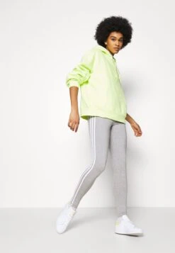 Adidas Originals Three Stripes Tight - Legging - Medium Grey Heather -ASOS 3bae054a492a4afd96c77102445f83d6