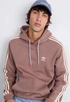 Adidas Originals 3-STRIPES - Sweat à Capuche - Trace Brown -ASOS 3bf91bb0384c49cca4e07f583db943d7