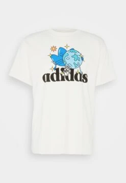 Adidas Originals Friends Tee Unisex - T-Shirt Imprimé - Non-Dyed/Black/Bright Cyan/Screaming Orange -ASOS 3c1d55de4a794b438fcb4f403d02dc39
