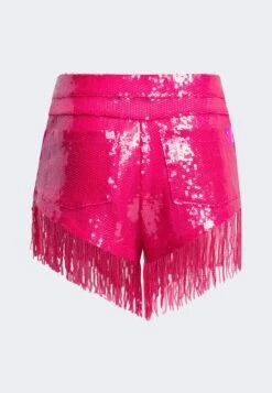 Adidas Originals Sequin With Fringe - Short - Shock Pink -ASOS 3c7e2bfac4524e288c87ef38607f6ea9