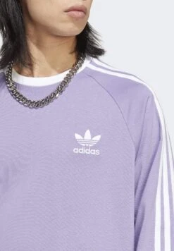 Adidas Originals 3-Stripes Ls T - T-Shirt À Manches Longues - Magic Lilac -ASOS 40af5ca786b34b24ae1f2b1361b80c41