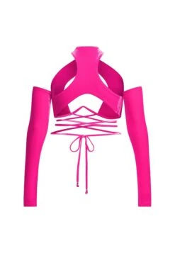 Adidas Originals Ivy Park Crisscross Plus Size - Haut De Bikini - Shock Pink -ASOS 40f98aa62cab4e7896e34f3cbc305104