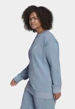 Adidas Originals Crew Plus Size - Sweatshirt - Ambient Sky -ASOS 43fef9931a41458e83e73f078e49d65e
