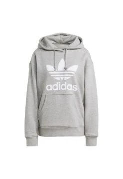 Adidas Originals Trefoil - Sweat À Capuche - Medium Grey Heather -ASOS 48a74890bf8f4ff5bdd0daa8d320bb36
