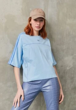 Adidas Originals Archive Cutline Tee - T-Shirt Imprimé - Clear Sky