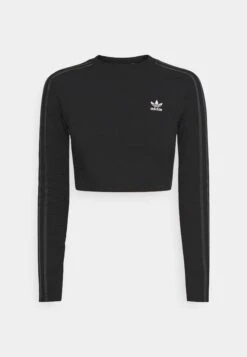 Adidas Originals Crop Tee - T-Shirt À Manches Longues - Black -ASOS 4b3d8371f13d44dca269a97bf4384605