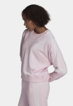 Adidas Originals Sweatshirt - Clear Pink -ASOS 4bf8de0bf0ac4ba3bb928f297711b04e