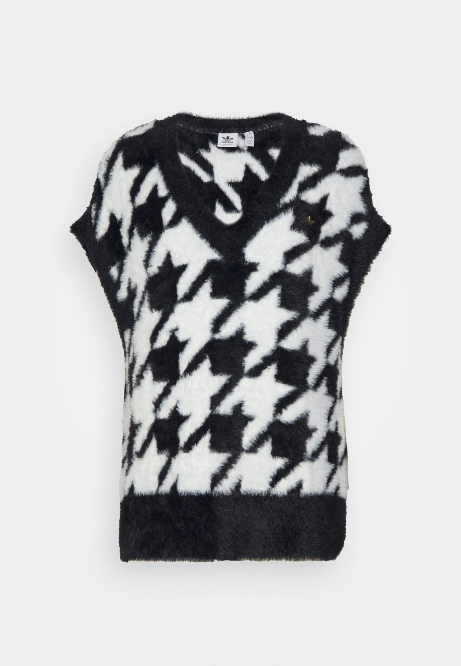 Adidas Originals Houndstooth Vest - T-Shirt Imprimé - Black/White 6 Adidas Originals Houndstooth Vest - T-Shirt Imprimé - Black/White – Image 6