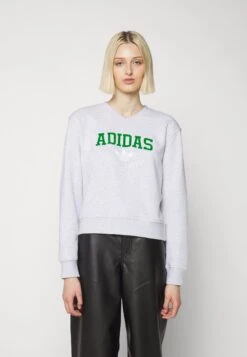 Adidas Originals Crew - Sweatshirt - Light Grey Heather -ASOS 4e7cbe32d8314a10954c3e18ac58db68