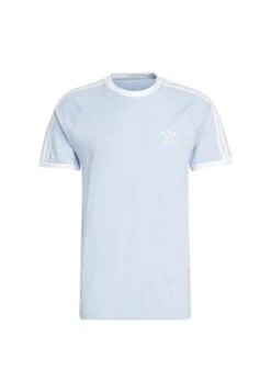 Adidas Originals 3 Stripes Tee Unisex - T-Shirt Imprimé - Blue Dawn -ASOS 5016367a31574aabb5822f30f3011e41