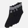 Adidas Originals Mid Cut 5 Pack Unisex - Chaussettes - Black