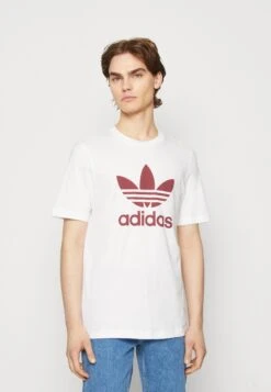 Adidas Originals Trefoil Unisex - T-Shirt Imprimé - Shadow Red
