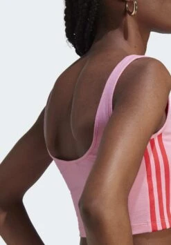 Adidas Originals Island Club Crop Tank - Débardeur - Semi Pink Glow -ASOS 51253772df5a428ea4d9f72db6e7dd4f