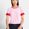 Adidas Originals Adicolor 70S Tee - T-Shirt Imprimé - True Pink