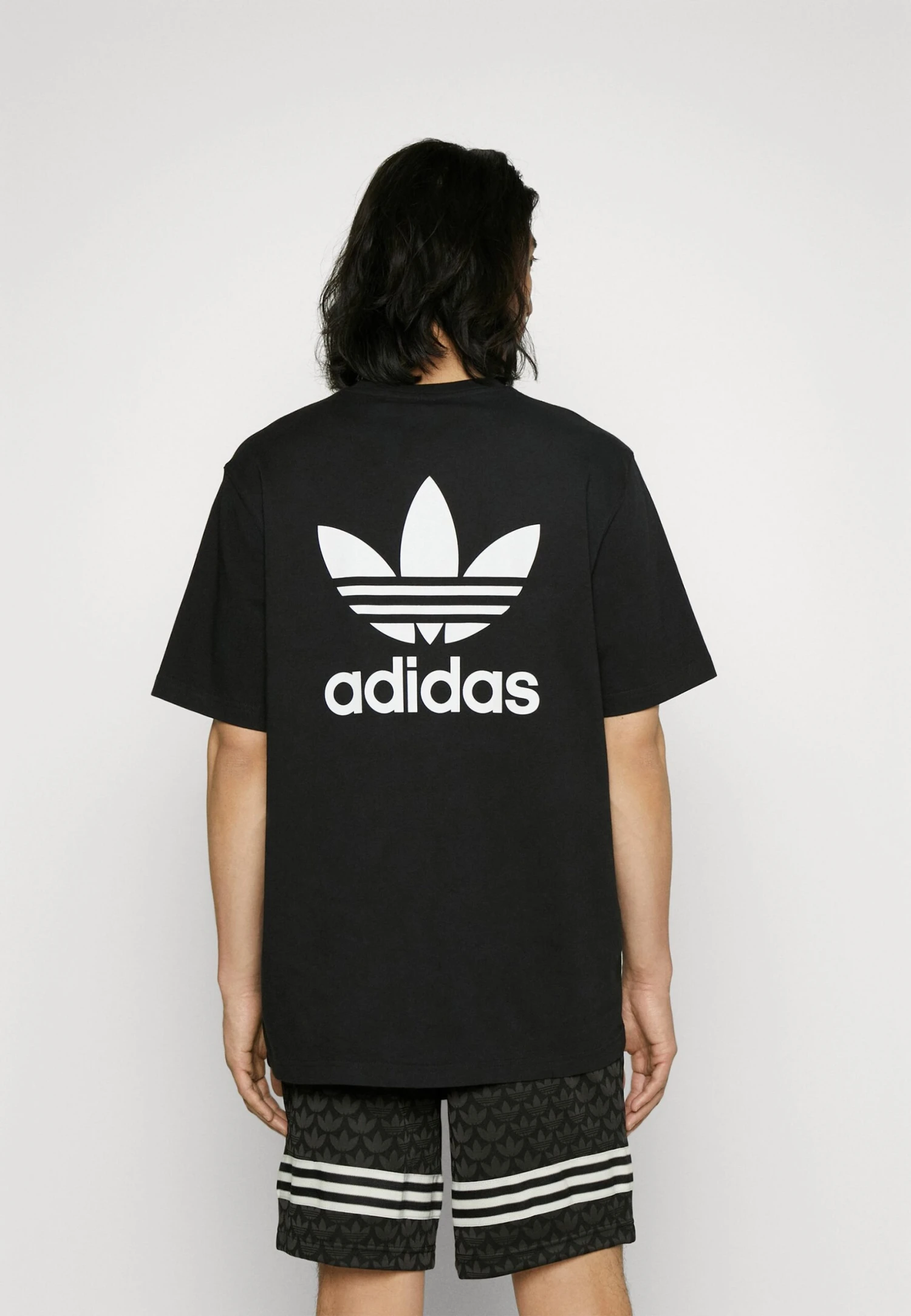 Adidas Originals Trefoil Tee Unisex - T-Shirt Imprimé - Black/White 4 Adidas Originals Trefoil Tee Unisex - T-Shirt Imprimé - Black/White – Image 4
