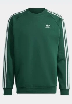 Adidas Originals 3-Stripes Crew - Sweatshirt - Dark Green 11 Adidas Originals 3-Stripes Crew - Sweatshirt - Dark Green -ASOS 52b915ff4fc6432fbba5dd70fa911f9f