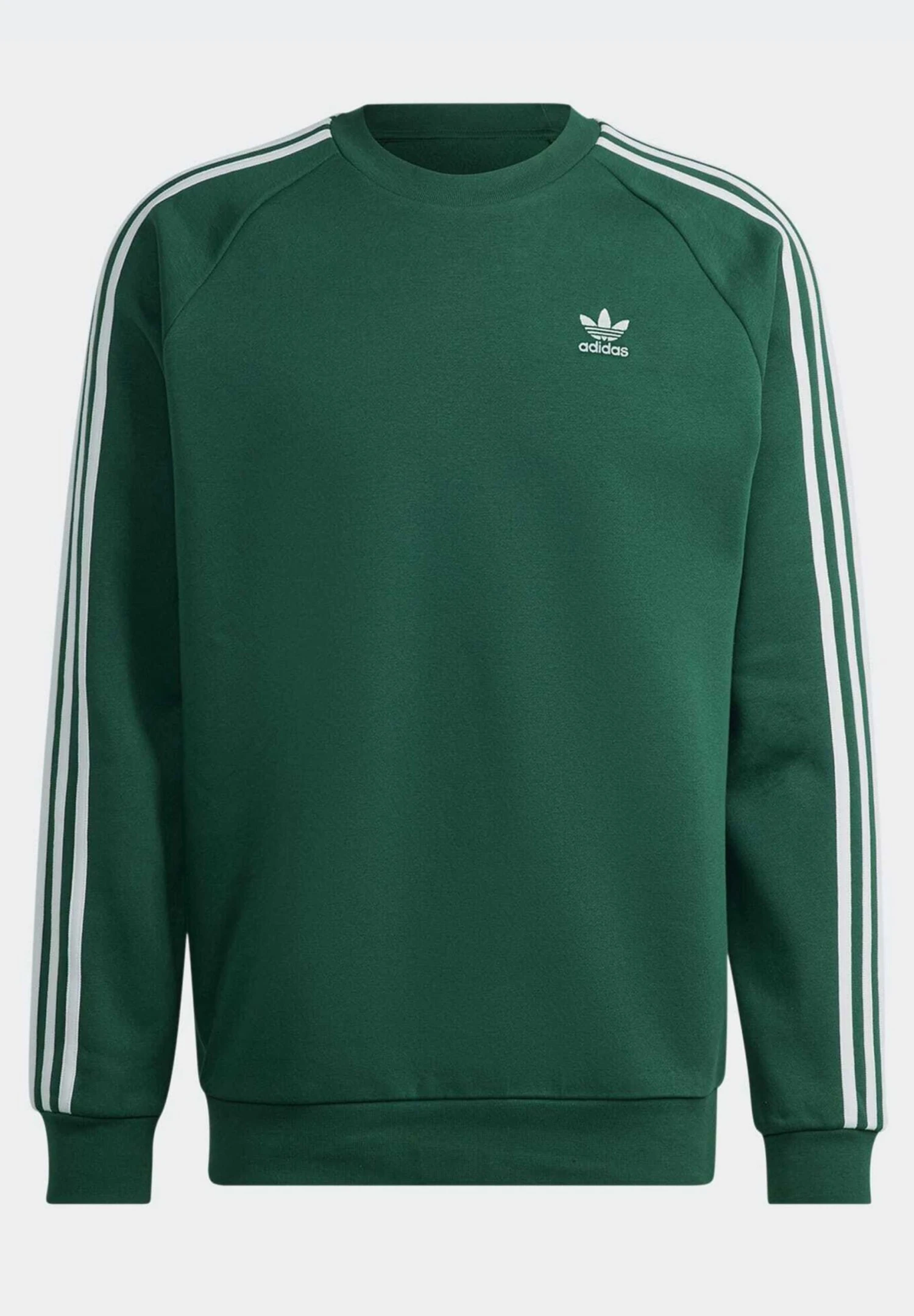 Adidas Originals 3-Stripes Crew - Sweatshirt - Dark Green 6 Adidas Originals 3-Stripes Crew - Sweatshirt - Dark Green – Image 6