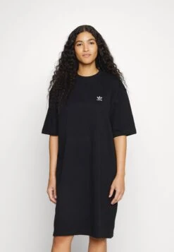 Adidas Originals Adicolor Classics Big Trefoil Tee Dress - Robe En Jersey - Black -ASOS 5609ca67a85047f3b308a52651c8ad36