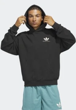 Adidas Originals INTERCONHOODIE - Sweatshirt - Black