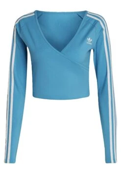 Adidas Originals Classics - T-Shirt À Manches Longues - Blue -ASOS 568b8752183241d79ef4e6013a7958c3