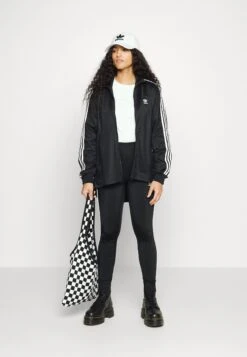 Adidas Originals Adicolor Classics Long - Veste De Survêtement - Black -ASOS 599d1ffe6f24425594dca95e265487ad