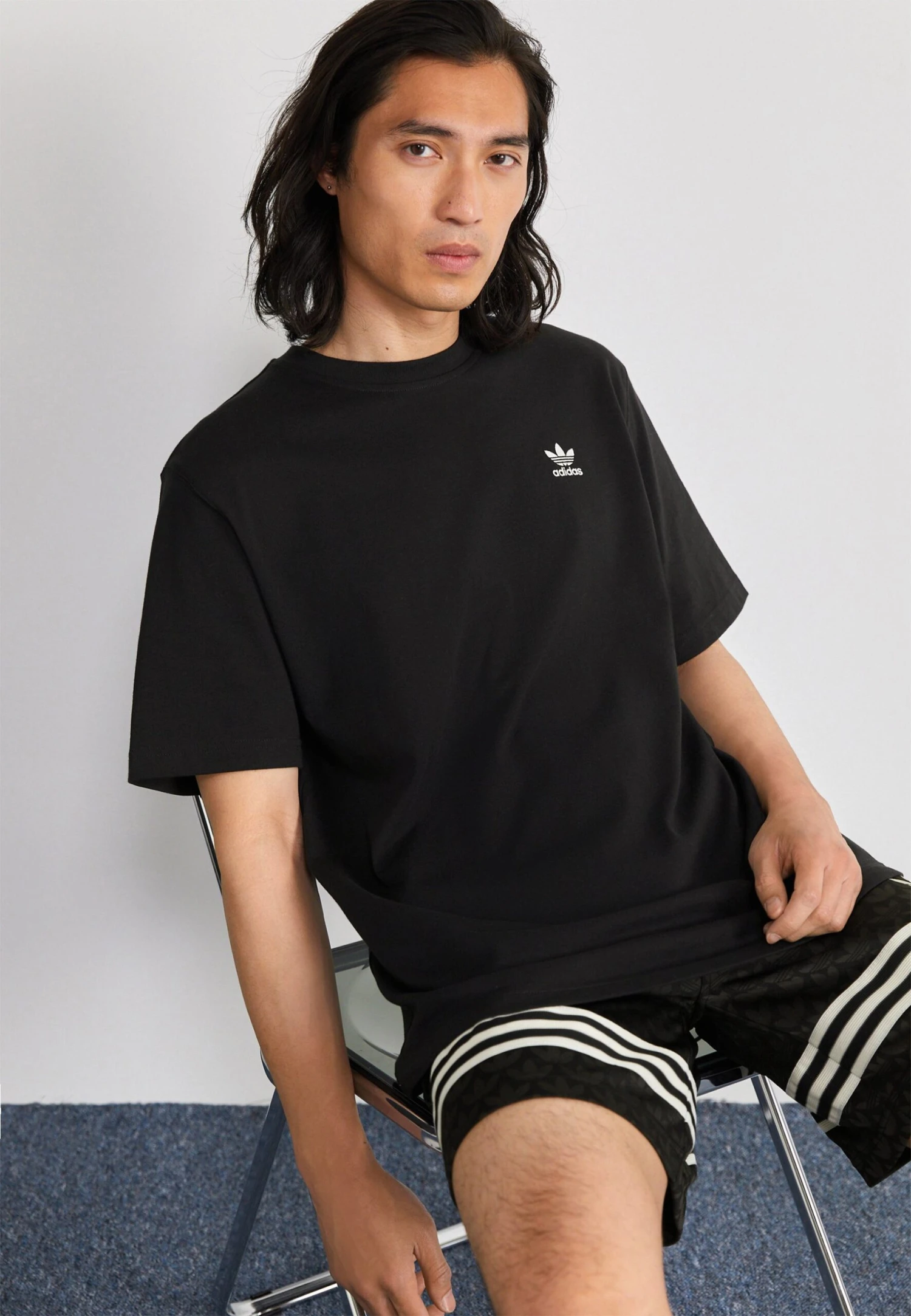 Adidas Originals Trefoil Tee Unisex - T-Shirt Imprimé - Black/White 1 Adidas Originals Trefoil Tee Unisex - T-Shirt Imprimé - Black/White