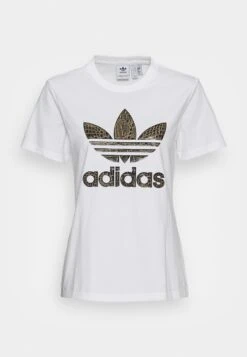 Adidas Originals Tee - T-Shirt Imprimé - White -ASOS 5b749127af754040b0357b90b2fb3ab3