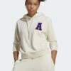 Adidas Originals Varsity Small Logo Hoodie - Sweatshirt - White Mel
