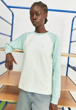 Adidas Originals Long Sleeve - T-Shirt À Manches Longues - Linen Green
