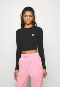Adidas Originals Crop Tee - T-Shirt À Manches Longues - Black