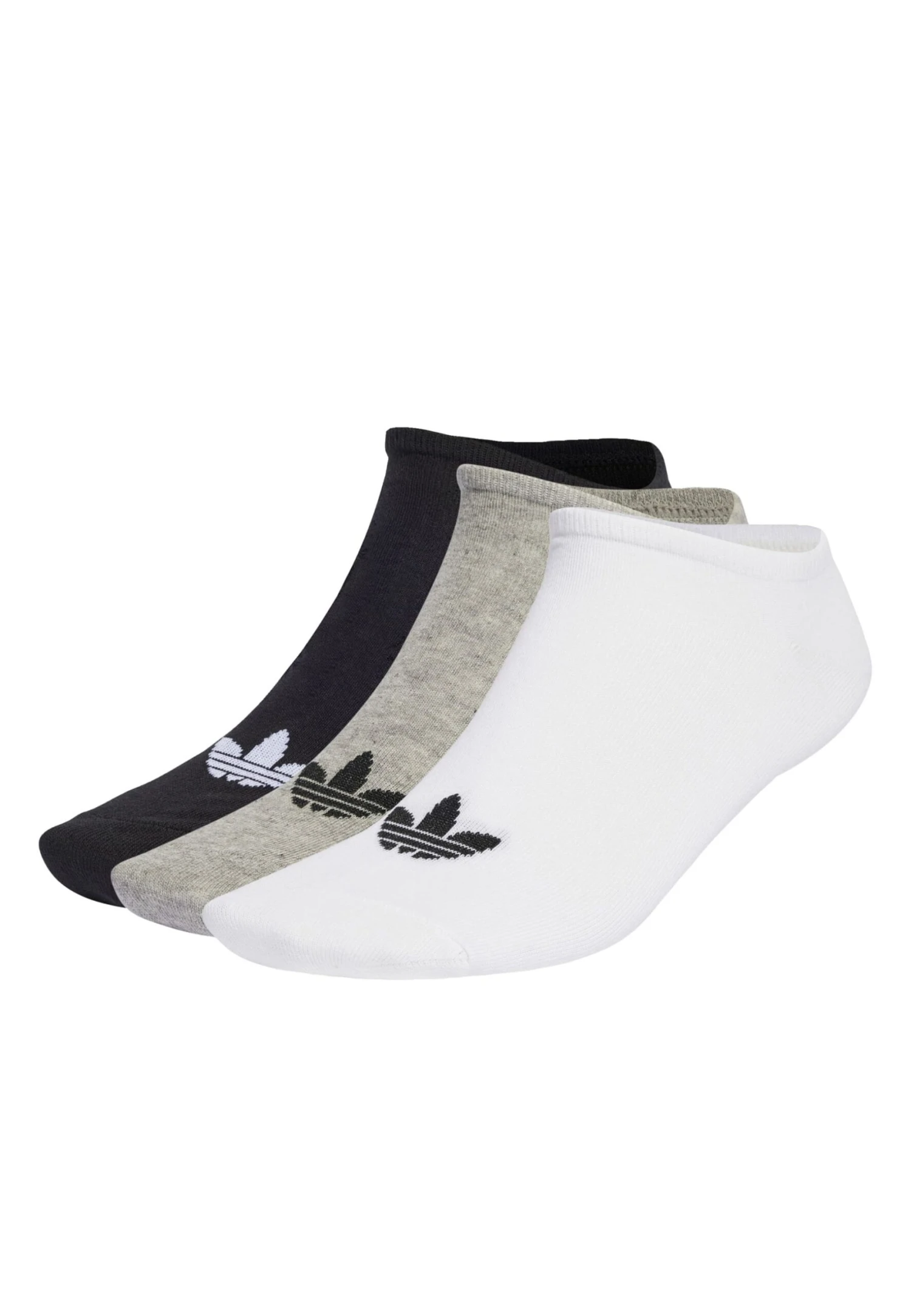 Adidas Originals Trefoil Liner 6 - Chaussettes - White/Medium Grey Heather/Black 1 Adidas Originals Trefoil Liner 6 - Chaussettes - White/Medium Grey Heather/Black