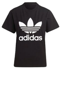 Adidas Originals Adicolor Classics Trefoil Tee - T-Shirt Imprimé - Black -ASOS 60f6dc4aa71448c9b169f9724a8aa8c3