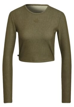 Adidas Originals T-Shirt À Manches Longues - Khaki -ASOS 610a2e7ee02744a197a11d81c8279c75