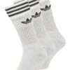 Adidas Originals Solid Crew 3 Pack - Chaussettes - White/Black