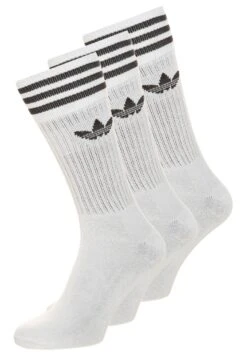 Adidas Originals Solid Crew 3 Pack - Chaussettes - White/Black