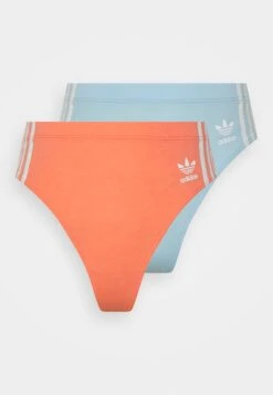 Adidas Originals Wide Side Thong 2 Pack - String - Coral/Blue -ASOS 61a6a1977eeb49c0b4bd03ed9101ca38