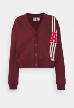 Adidas Originals Originals Collegiate Cardigan - Sweat Zippé - Shadow Red -ASOS 61e3aad4cf834845a6077cf8f9e798c9