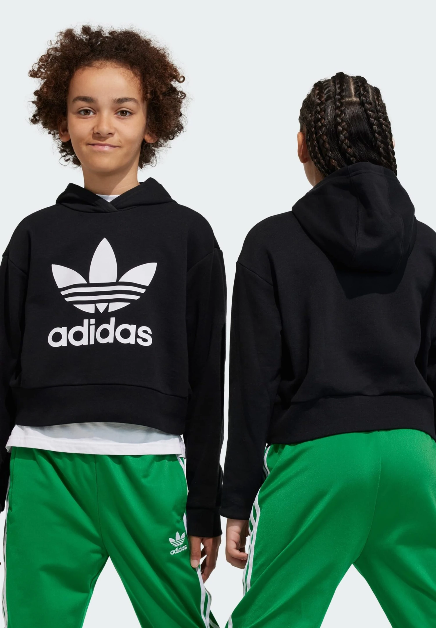 Adidas Originals Cropped -Junior - Sweatshirt - Black 2 Adidas Originals Cropped -Junior - Sweatshirt - Black – Image 2
