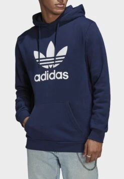 Adidas Originals Trefoil - Sweat À Capuche - Blue -ASOS 652974812dcc4a499a9578be87712d4e