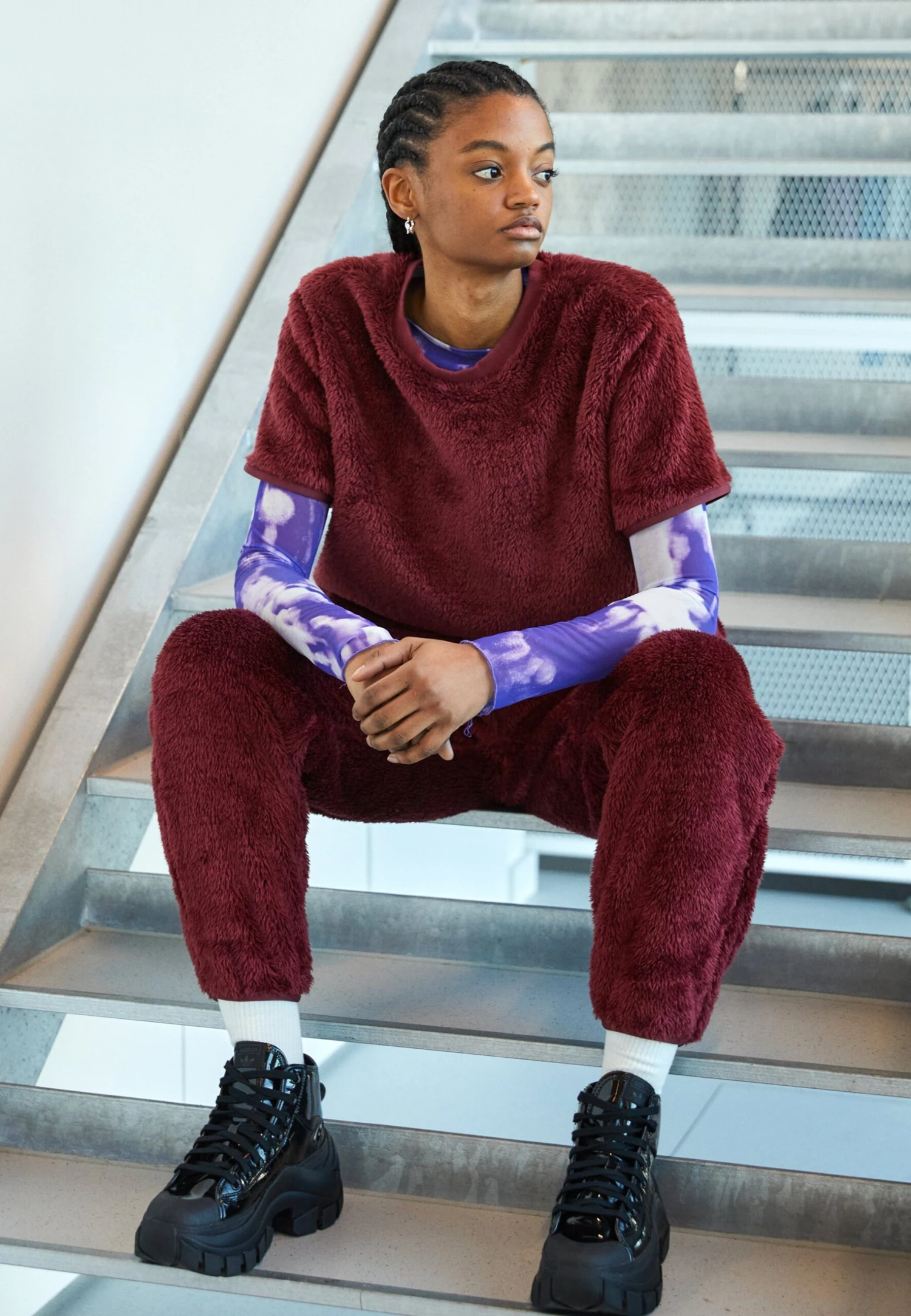 Adidas Originals Essentials Fluffy - T-Shirt Imprimé - Shadow Red 2 Adidas Originals Essentials Fluffy - T-Shirt Imprimé - Shadow Red – Image 2