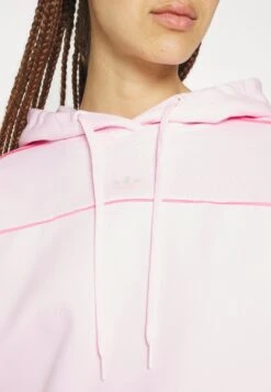 Adidas Originals Originals Archive Cutline Cropped Hoodie - Sweatshirt - Clear Pink -ASOS 6725a9fd052a4db0879ccb6504a158f6